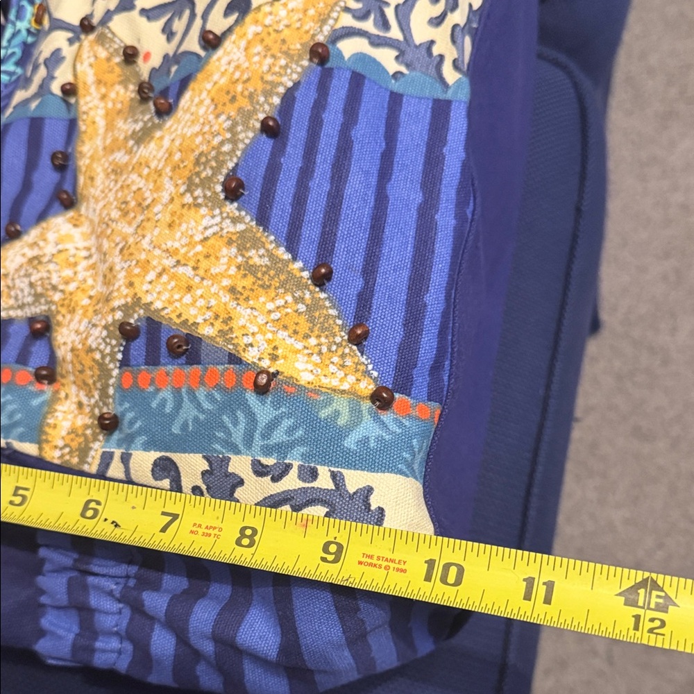 Blue Starfish Canvas Shoulder Bag by Unknown Brand - Picture 12 of 12